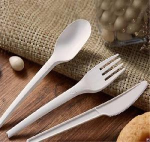Biodegradable Cutlery Of Bagasse And Pla