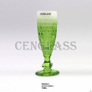 Glass Cup Colored Glass Champagne