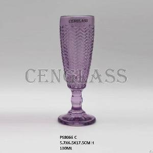 Glass Cup Spray Color Glass Champagne