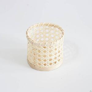 Natural Rattan Bamboo Woven Pen Holder Wholesales Made In Vietnam Hp H012