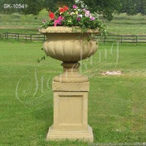 Manufacturer Outdoor Stone Marble Garden Planter And Flower Pot For Home Decoration