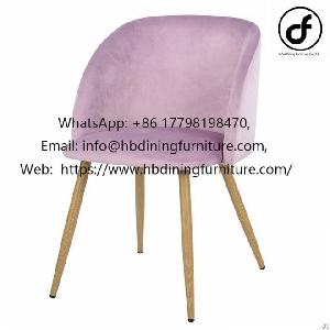 Velvet Armchair With Wide Backrest