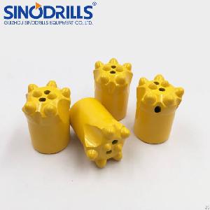 Sinodrills Rock Drilling Tapered Drill Button Bit 7 / 11 / 12 Degree 36mm 38mm
