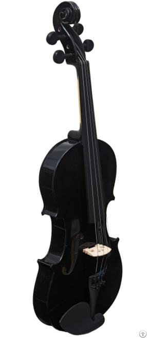 Inneo Violin Vibrant Colored Violin Set Perfect For Young Musicians Black