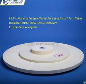 99 7 alumina wafer polishing plate chemical mechanical