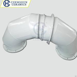 aluminum oxide ceramic lined pipe fittings chemical resistance