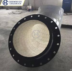 Chemshun Wear Resistant Ceramic Lined Pipe For Wear Protection