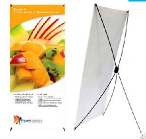 Economy Assembly Portable Fiber X Banner Stand For Trade Shows