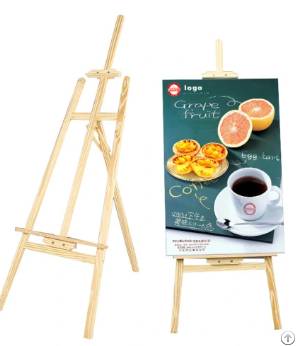Wooden Easel Stand Angle And Height Adjustment For Canvas Display