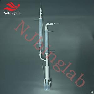 njbinglab pfa distillation filtration reflux apparatus ptfe adapter valve