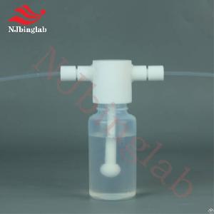 Njbinglab Pfa Gas Washing Bottle, Corrosion Resistant, 250ml, The Same As Brand