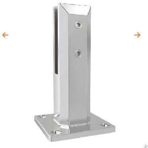 High Quality Glass Stair Railing Handrail Brackets, Stainless Steel Glass Spigot Shelf Holder