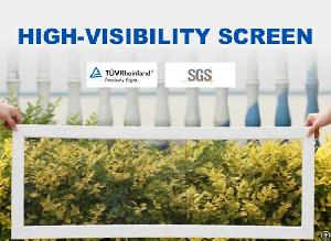 visibility fiberglass screen 35 65 pvc coating grey