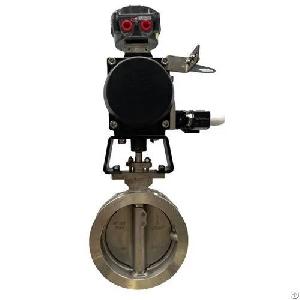 triple offset butterfly control valve cf8m 8 cl150 rf