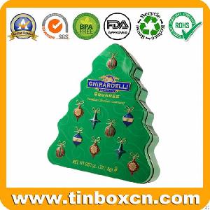 Custom Christmas Chocolate Tin Box Container For Wholesale Brilliant Tin Box Mfg