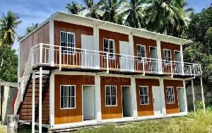 Two Layers Apartment Fabricated Living Portable Container House