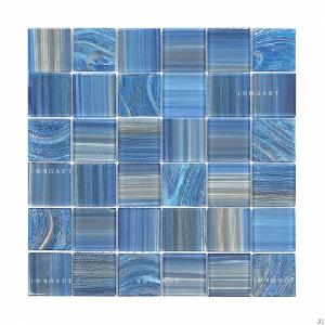 Blue Glass Pool Tiles