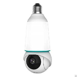 2.4ghz / 5ghz Dual Band Wi-fi Dome Camera, E27 Light Bulb Socket Powered