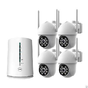 3mp wi fi pan tilt cameras base station security system