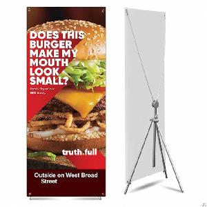 Adjustable Durable Aluminum Alloy X Banner Stand For Trade Show