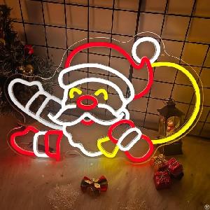 Christmas Custom Santa Claus Neon Sign