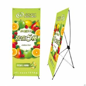 Korean Style Portable X Banner Stand For Trade Shows