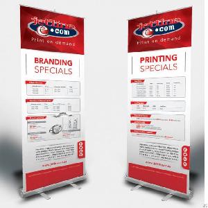 Retractable Banner Aluminum Alloy Roll Up Banner Stand For Trade Show