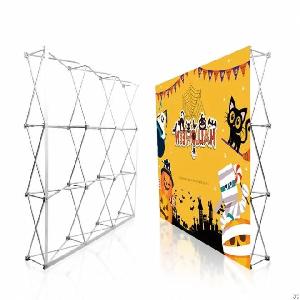 Tension Fabric Pop Up Display Stand For Trade Show Backdrop