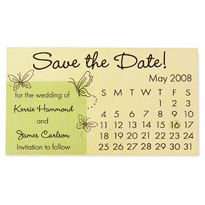 save date calendar magnet