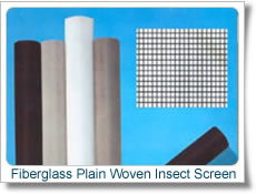 18 Mesh X 14 Mesh X 0.013 Inch Fiberglass Plain Woven Window Insect Screen For Sale
