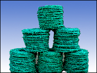 Barbed Wire, Plastic Coated Barbed Wire For Sale