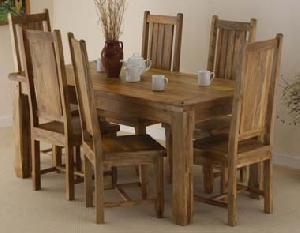 Mango Wood Dining Set, Dining Room Furniture Manufacturer, Exporter, Table And Chair