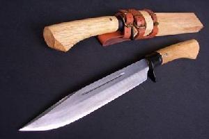 hunting knife carbon steel riffled