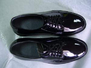 Military Police Officer Shoes Mirror Leather Shinny