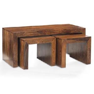 wooden nest table exporter wholesaler india