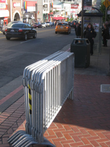 Hot Dip Galvanized Steel Barrier, Contemporary Pedestrian Barricades