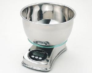 Kitchen Scales With Stainless Weighing Bowl Popular Size.high Precision Strain Gauge Sensor