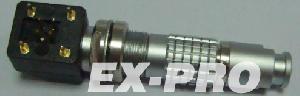 Sell Interchangeable Lemo Elbow Connector Ex-pro Elctronical Metal Push Pull Miniature Connector