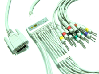 Nihon Kohden Cardiofax 6353, 6151, Ekg-8270 / 8350 / 8370 / 8420 Ekg Cable With Leadiwres