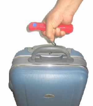 Electronic Luggage Scale, Ocs-12, Red Color 50kg / 0.1kg Kg / Lb / Oz Blue Backlight