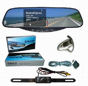 Bluetooth Hands Free Car Kit , Rearview Mirror Car Kit Bt-728se