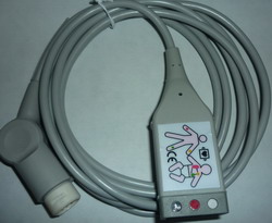 Hp Medical Monitor 3 Lead Cable Snap Or Clip End