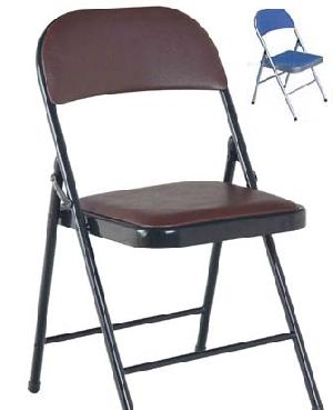 Upholstery Folding Metal Chair, Foldable Seat, Furniture