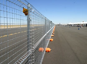 Temporary Mesh Fencing