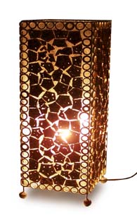 Table Lamp Unique With Material Natural