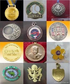Badge, Medal, Gold Coin, Golden Coin, Dog Tag