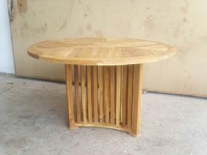 Round Teak Table For Outdoor And Indoor