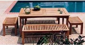 At Set-017 , Teak Bench Set For Indoor And Outdoor Furniture From Java Indonesia