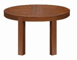 Round Extension Table For Dining Room Set With Knock Down Legs, Made From Mahogany