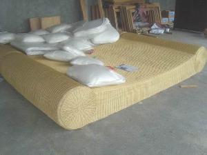 woven furniture rattan boat bed java indonesia